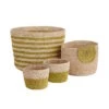 4-tlg. Korbset Handgefertigt Aus Raffia ISALO In Natur-Gelb -Home Decoration&Supplies butlers 4 tlg korbset handgefertigt aus raffia isalo in natur gelb