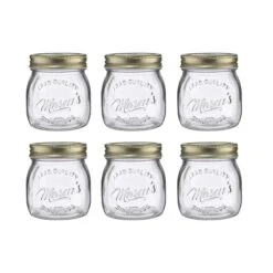 6x Aufbewahrungsgläser 250ml MASON'S In Transparent