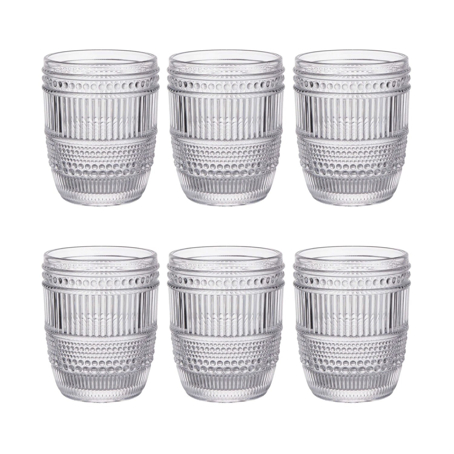 6x Gläser 250ml FIRENZE In Transparent 3 6x Gläser 250ml FIRENZE In Transparent