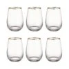 6x Gläser Mit Goldrand 590ml TOUCH OF GOLD In Transparent -Home Decoration&Supplies butlers 6x glaser mit goldrand 590ml touch of gold in transparent