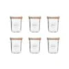 6x Mini-Einmachgläser 160ml WECK In Transparent -Home Decoration&Supplies butlers 6x mini einmachglaser 160ml weck in transparent