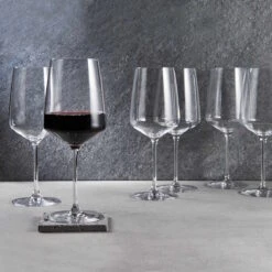6x Rotweingläser 650ml WINE & DINE In Transparent