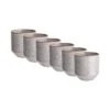 6x Tasse 180ml UNIQUE In Grau -Home Decoration&Supplies butlers 6x tasse 180ml unique in grau
