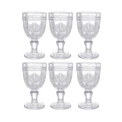 6x Weingläser 230ml VICTORIAN In Transparent