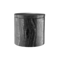 Aufbewahrungstiegel Marmor MARBLE In Schwarz