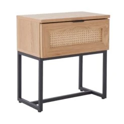 Beistellschränkchen LITTLE VIENNA In Natur-Schwarz