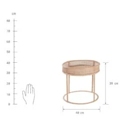 Beistelltisch Höhe 39cm BOHO LOUNGE In Natur -Home Decoration&Supplies butlers beistelltisch hohe 39cm boho lounge in natur 2