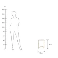 Beistelltisch Mit Marmorplatte MARBLE In Weiß -Home Decoration&Supplies butlers beistelltisch mit marmorplatte marble in weiss 2