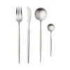 Besteck-Set 4-tlg. Matt STILETTO In Silber -Home Decoration&Supplies butlers besteck set 4 tlg matt stiletto in silber