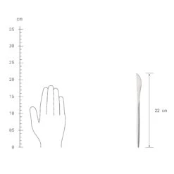 Besteck-Set 4-tlg. Matt STILETTO In Silber -Home Decoration&Supplies butlers besteck set 4 tlg matt stiletto in silber 3