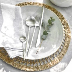 Besteck-Set 4-tlg. Matt STILETTO In Silber -Home Decoration&Supplies butlers besteck set 4 tlg matt stiletto in silber 6