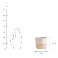 Blumentopf Ø11cm SUNSET In Beige-Pastellorange -Home Decoration&Supplies butlers blumentopf o11cm sunset in beige pastellorange 3