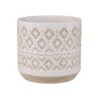 Blumentopf Ø18cm ETHNO In Weiß