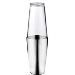 Cocktailshaker Mit Glas 700ml BOSTON SHAKER In Silber