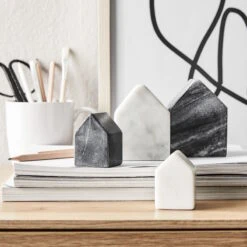 Deko-Haus Set 3-tlg. BLOCKHOUSE In Grau -Home Decoration&Supplies butlers deko haus set 3 tlg blockhouse in grau 9