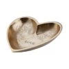Deko-Schale "Love" B 15 X T 14cm HEART In Gold