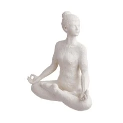 Deko Statue Höhe 24cm LOTUS In Weiß 12 Deko Statue Höhe 24cm LOTUS In Weiß -Home Decoration&Supplies butlers deko statue hohe 24cm lotus in weiss 2