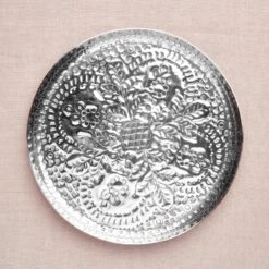 Deko-Teller Floral Ø37cm ORIENTAL LOUNGE In Silber -Home Decoration&Supplies butlers deko teller floral o37cm oriental lounge in silber 3