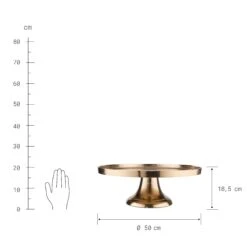 Deko-Teller Mit Fuß Ø50cm BANQUET In Gold -Home Decoration&Supplies butlers deko teller mit fuss o50cm banquet in gold 3