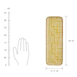 Dekotablett L 33 X B 12cm PATTERY In Gelb -Home Decoration&Supplies butlers dekotablett l 33 x b 12cm pattery in gelb 3