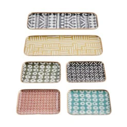 Dekotablett L 33 X B 12cm PATTERY In Gelb -Home Decoration&Supplies butlers dekotablett l 33 x b 12cm pattery in gelb 6