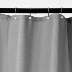 Duschvorhang Waffeloptik WET WET WET In Grau -Home Decoration&Supplies butlers duschvorhang waffeloptik wet wet wet in grau 3