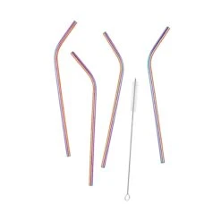 Edelstahltrinkhalme Mit Bürste MANHATTAN LOUNGE In Bunt