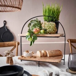 Etagere 2-stufig Höhe 45cm MANGO DAYS In Braun -Home Decoration&Supplies butlers etagere 2 stufig hohe 45cm mango days in braun 5