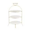 Etagere 3-stufig Höhe 65cm MARBLE In Weiß -Home Decoration&Supplies butlers etagere 3 stufig hohe 65cm marble in weiss