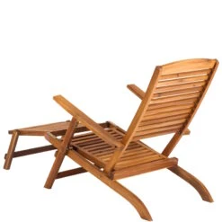 Gartenliege Mit Fußteil WEEKENDER In Braun -Home Decoration&Supplies butlers gartenliege mit fussteil weekender in braun 3