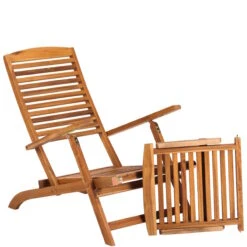 Gartenliege Mit Fußteil WEEKENDER In Braun -Home Decoration&Supplies butlers gartenliege mit fussteil weekender in braun 4