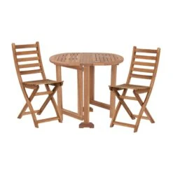 Gartenmöbel-Set 3-tlg. LODGE In Natur