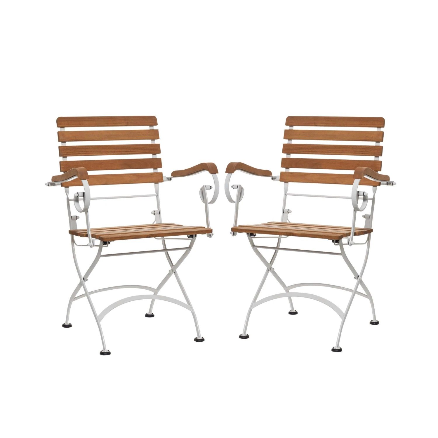 Gartenstuhl Klappbar PARKLIFE In Weiß-Natur 3 Gartenstuhl Klappbar PARKLIFE In Weiß-Natur