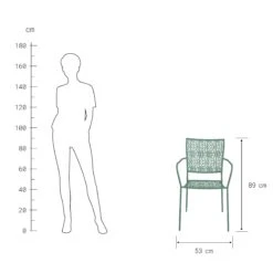 Gartenstuhl Stapelbar NANCY In Salbei -Home Decoration&Supplies butlers gartenstuhl stapelbar nancy in salbei 2