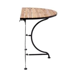 Gartentisch Halbrund PARKLIFE In Schwarz-Natur -Home Decoration&Supplies butlers gartentisch halbrund parklife in schwarz natur 3