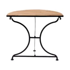 Gartentisch Halbrund PARKLIFE In Schwarz-Natur -Home Decoration&Supplies butlers gartentisch halbrund parklife in schwarz natur 4