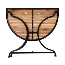 Gartentisch Halbrund PARKLIFE In Schwarz-Natur -Home Decoration&Supplies butlers gartentisch halbrund parklife in schwarz natur 6