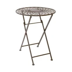 Gartentisch Klappbar MANDALA GARDEN In Dunkelbraun