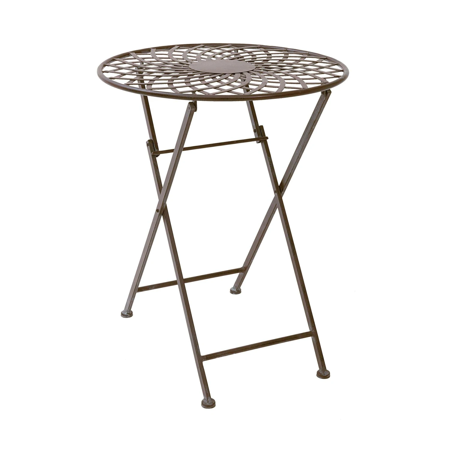 Gartentisch Klappbar MANDALA GARDEN In Dunkelbraun 3 Gartentisch Klappbar MANDALA GARDEN In Dunkelbraun