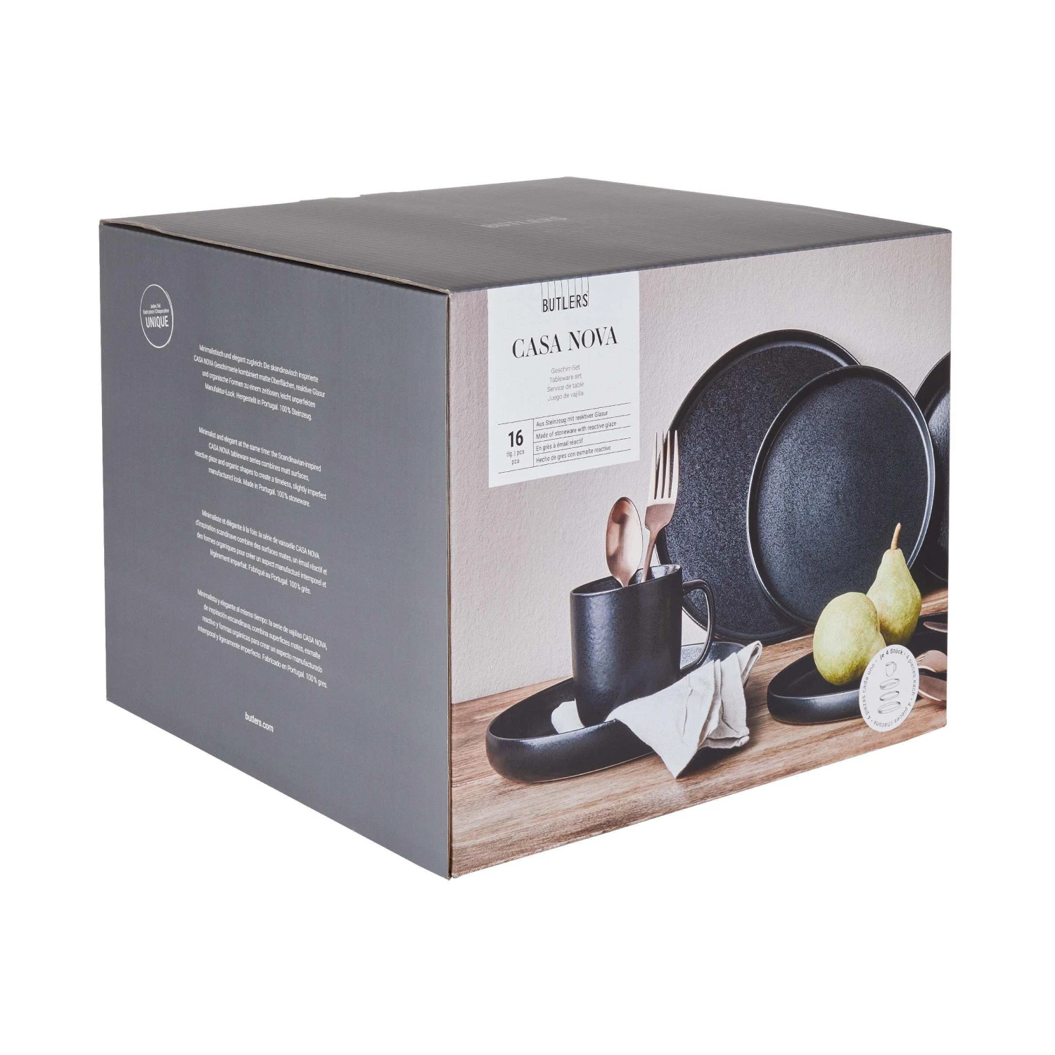Geschirr-Set 16-tlg. CASA NOVA In Schwarz 5 Geschirr-Set 16-tlg. CASA NOVA In Schwarz – Bild 3