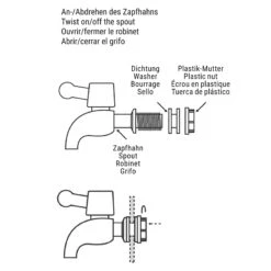 Getränkespender 3,5 L REFRESH In Transparent -Home Decoration&Supplies butlers getrankespender 3 5 l refresh in transparent 12