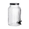 Getränkespender 5,7l FOUNTAIN In Transparent-Schwarz -Home Decoration&Supplies butlers getrankespender 5 7l fountain in transparent schwarz