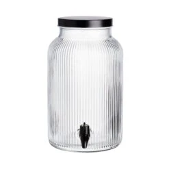 Getränkespender Mit Ständer 2 Tlg. FOUNTAIN In Transparent-Schwarz -Home Decoration&Supplies butlers getrankespender mit stander 2 tlg fountain in transparent schwarz 5