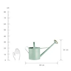 Gießkanne 8l ZINC In Pastellgrün -Home Decoration&Supplies butlers giesskanne 8l zinc in pastellgrun 2