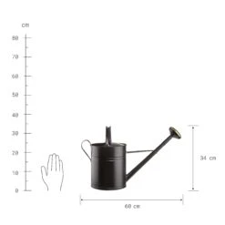 Gießkanne 8l ZINC In Schwarz -Home Decoration&Supplies butlers giesskanne 8l zinc in schwarz 3