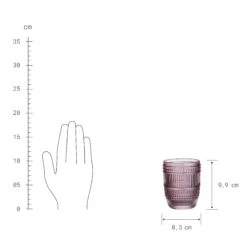 Glas 250ml FIRENZE In Lila -Home Decoration&Supplies butlers glas 250ml firenze in lila 2