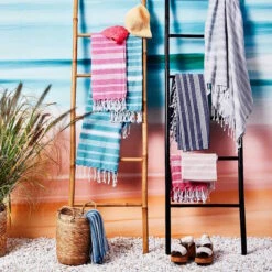 Hamamtuch L 170 X B 90cm SURFSIDE In Blau -Home Decoration&Supplies butlers hamamtuch l 170 x b 90cm surfside in blau 4