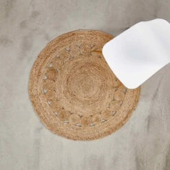 Hanf-Teppich Mit Lochmuster Ø110cm ALL NATURE In Natur -Home Decoration&Supplies butlers hanf teppich mit lochmuster o110cm all nature in natur 4