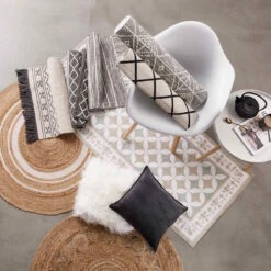 Hanf-Teppich Mit Lochmuster Ø110cm ALL NATURE In Natur -Home Decoration&Supplies butlers hanf teppich mit lochmuster o110cm all nature in natur 5