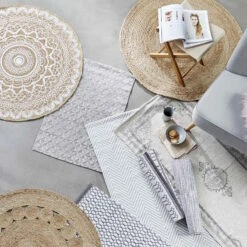 Hanf-Teppich Mit Lochmuster Ø110cm ALL NATURE In Natur -Home Decoration&Supplies butlers hanf teppich mit lochmuster o110cm all nature in natur 6